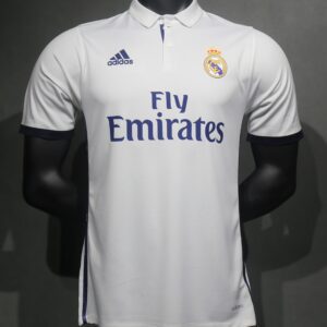 Real Madrid 2016/17 Retro Home Player Edition Jersey