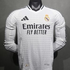 Real Madrid 24/25 Home Player Edition Long-Sleeve Jersey